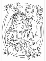 Barbie Pages Coloring Wedding Getcolorings sketch template