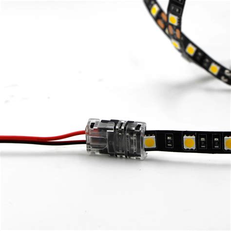 led strip connector  pin  waterproof mm mm tape light connector    led rgb