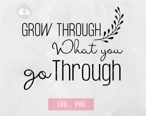 grow      svg png inspirational quotes etsy