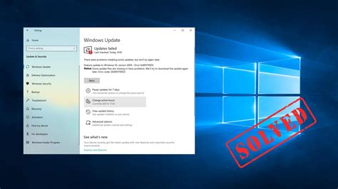 solved windows  update error  techzone
