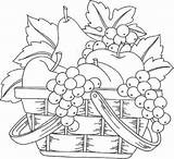Korb Zeichnen Obst Teechip sketch template