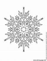 Coloring Snowflake Pages Advanced Printable Snowflakes Christmas Snow Adults Choose Board Info sketch template