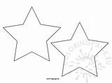 Template Star Shape Coloring Stars Pointed Point sketch template