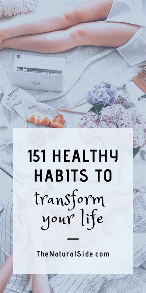 151 healthy habits that will transform your life healthy lifestyle