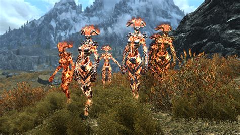 flame and frost atronach textures for automatic variants at skyrim nexus mods and community