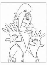 Naruto Coloring Pages Kids Children Simple Anime sketch template