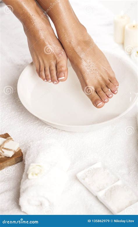 foot spa  white background spa background stock image image