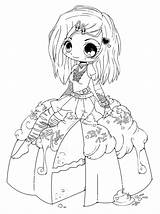 Chibi Coloring Pages Kids Printable Color sketch template