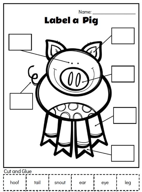 farm animal printables  preschool
