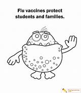 Flu Vaccination Playinglearning sketch template