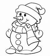 Coloring Pages Snowman Momjunction Christmas Holiday Color sketch template