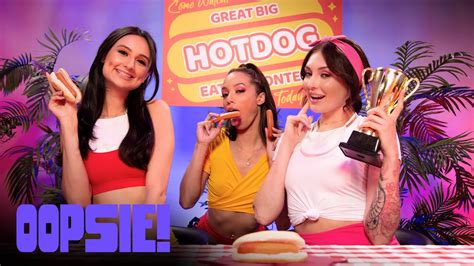 Oopsie Hot Dong Eating Contest – Eliza Ibarra Alexis Tae Charlotte