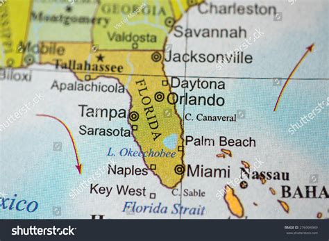 map view florida  geographical globe stock photo edit