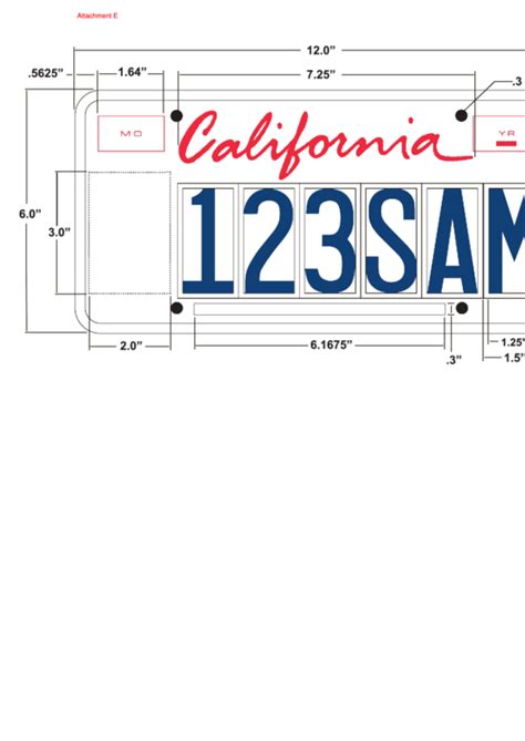 printable blank california license plate template printable templates