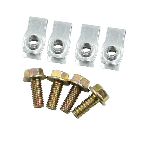 pcs spring metal  type clip  screws car fender trim panel fastener walmartcom walmartcom