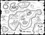 Coloring Map Pirate Pages Printable Popular sketch template