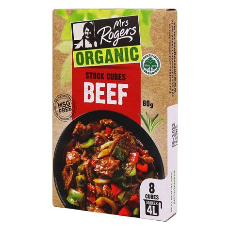 organic beef stock cubes  rogers