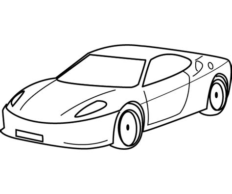 simple car coloring pages  getdrawings
