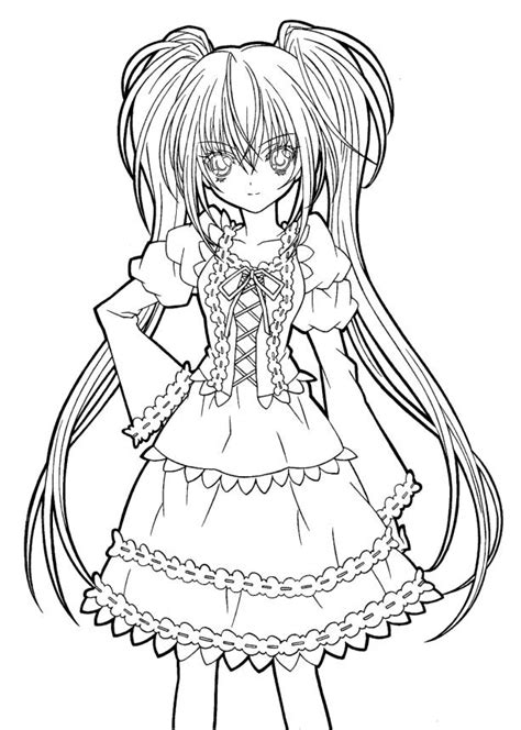 coloring pages coloring pages  girls anime coloring anime pages