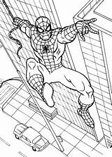 Coloring Spider Pages Spiderman Man 2099 Villains Building Drawings Book Buildings Colouring Color Printable Print Marvel Kids Books Library Getcolorings sketch template
