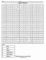 Pixel Color Coloring Multiplication Number Worksheets Math Numbers sketch template