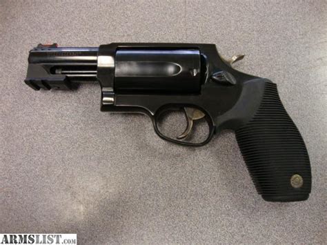 armslist for sale taurus the judge revolver 410 45lc blued ported