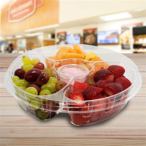 compartment fruit tray  lid  pack