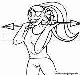 Undertale Coloring Undyne Pages Fish Printable Color sketch template