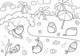 Pusheen Kolorowanka Kolorowanki Colorare Disegni Kawaii Wasserwelten Sushi Mondes Aquatiques Plage Adulti Erwachsene Malbuch Colouring Gifyagusi Urodziny Mundos Drawing Entitlementtrap sketch template
