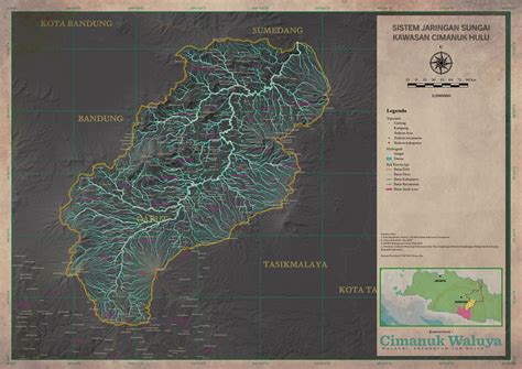 jaringan sungai peta jaringa sungai das cimanuk hulu  flickr