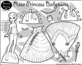 Paper Marisole Paperthinpersonas Ballgowns Pdf Bw Ballerina sketch template