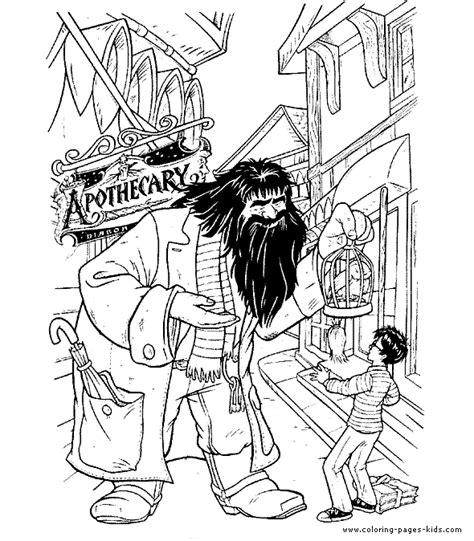 harry potter color page coloring pages  kids cartoon characters
