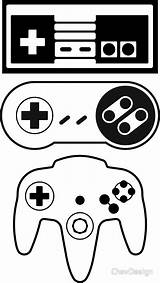 Controller Nes Drawing Nintendo Getdrawings Controllers sketch template
