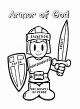 Armor God Coloring Printable Pages Kids Description sketch template