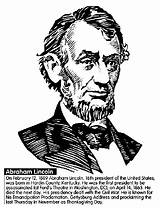 Lincoln Coloring Abraham Pages President Color Presidents Crayola Printable Sheet Sheets Print Kids Washington Books Preschool Bio Ford Dc States sketch template