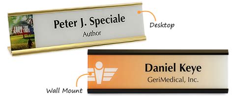 logo nameplates creative desk  plates  desk signs