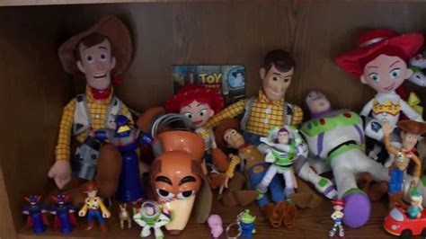 tt s 1st youtube video enormous toy story collection woody buzz jessie zurg toy review disney