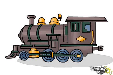 draw  steam train drawingnow