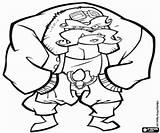 Sly Enemy Bison sketch template