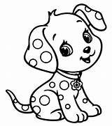 Coloring Printable Puppy Cute Pages Dog Animals Dalmatian Print Color Little Pdfs sketch template