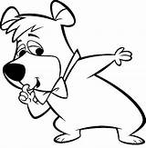 Yogi Bear Coloring Pages Coloringpages1001 Boo sketch template