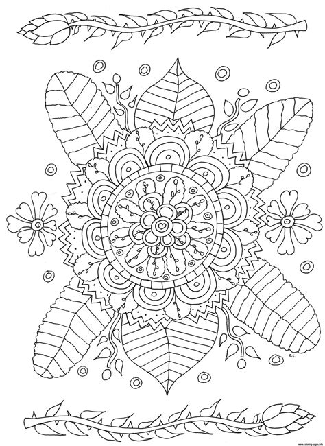 simple flowers drawing  olivier coloring page printable