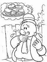 Popeye Coloring Pages Cartoon Getdrawings sketch template