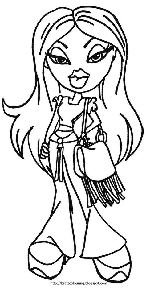 coloring  beautiful dolls  bratz coloring pages richard mcnary