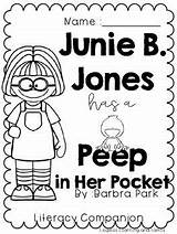 Junie Peep Pocket sketch template