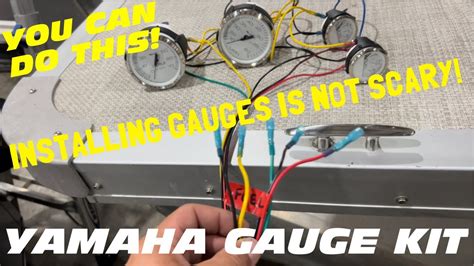 wiring boat gauges yamaha outboard faria gauge package youtube