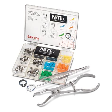 garrison nitin sectional matrix system kit kit practicon dental supplies