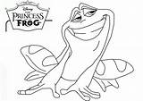 Frog Coloring Princess Pages Tiana Kids Printable Disney Sheets Color Leap Print Frogs Cartoon Drawings Clipart Colouring Book Drawing Books sketch template