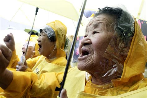 south korea s comfort women stage 900th weekly protest waging