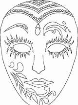 Mardi Gras Coloring Mask Pages Printable Masks Kids Carnaval African Sheets Face Carnival Coloriage Masques Print Para Imprimer Silhouette Color sketch template